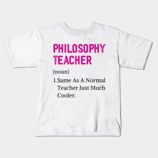 Cute high school philosophy teacher assistant Kids T-Shirt